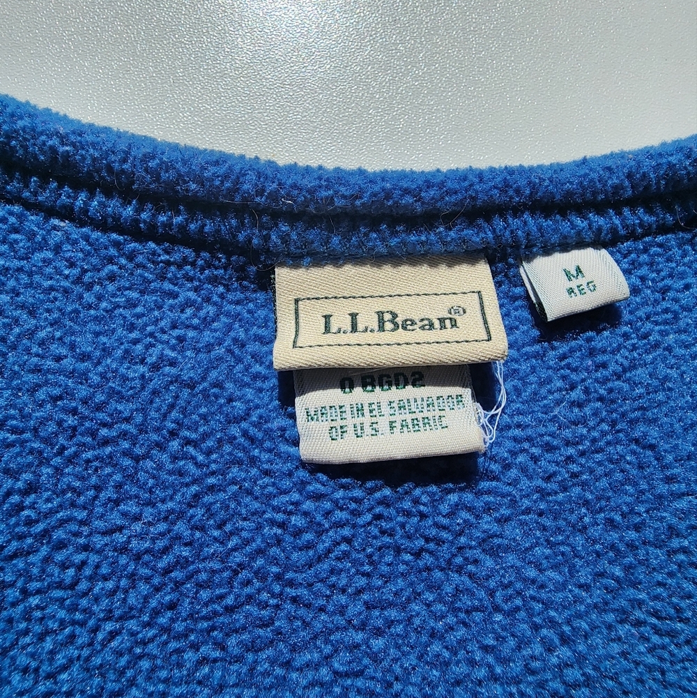 L.L. Bean Vintage Polartec Fleece Full Zip Vest Sz M - Picture 5 of 10